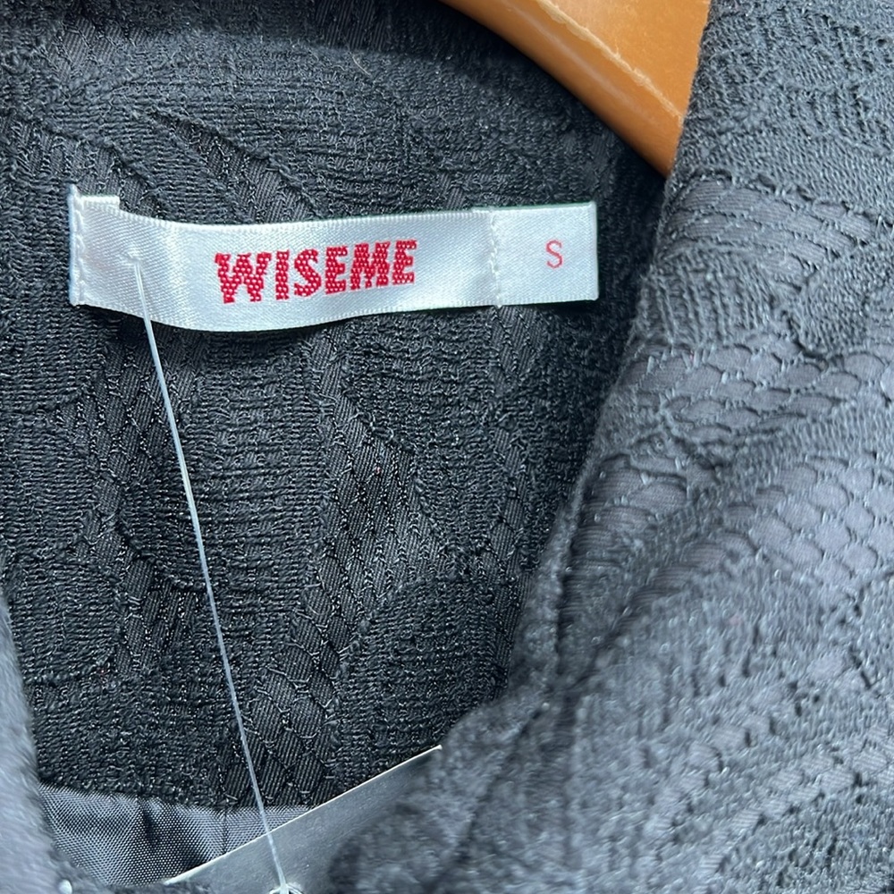 WISEME‎ BLACK LACE COAT - Picture 4 of 10